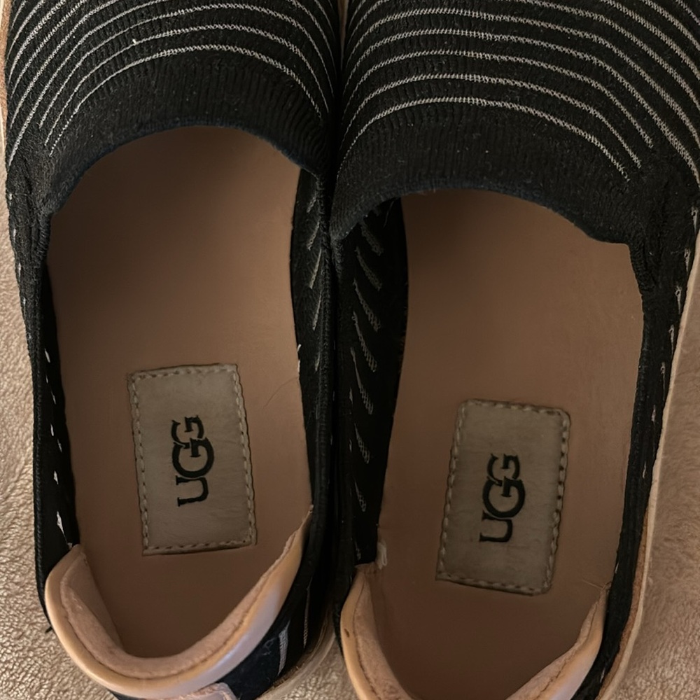 Ugg Sammy slip ons black/ mesh sz 7 - Picture 4 of 5